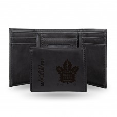 Кошелек Toronto Maple Leafs Black Laser Engraved Tri-Fold