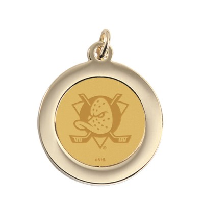 Anaheim Ducks Gold Pendant