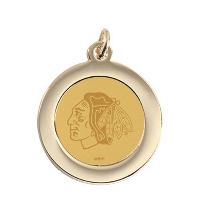 Chicago Blackhawks Gold Pendant