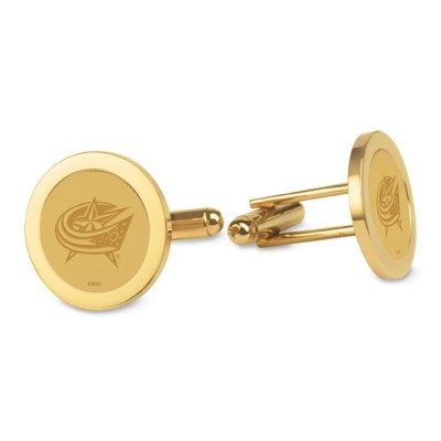 Columbus Blue Jackets Gold Cufflinks