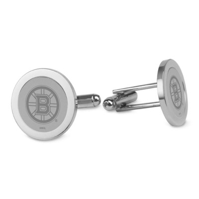 Boston Bruins Silver Cufflinks