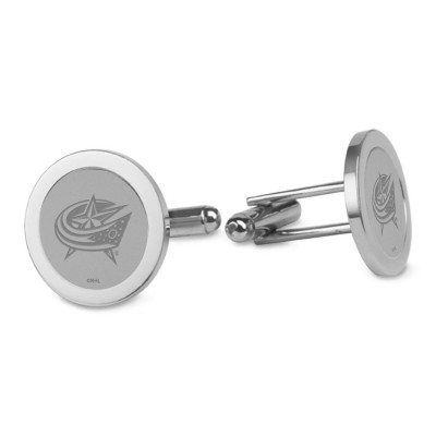 Columbus Blue Jackets Silver Cufflinks