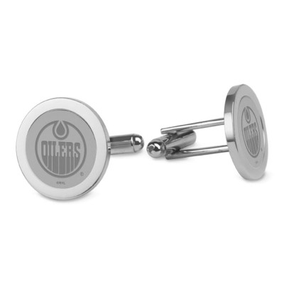 Edmonton Oilers Silver Cufflinks