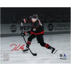 Jake Guentzel Carolina Hurricanes Autographed Fanatics Authentic 8 x 10 Black Jersey Shooting Spotlight Photograph Jake Guentzel Carolina Hurricanes Autographed Fanatics Authentic 8 x 10 Black Jersey Shooting Spotlight Photograph