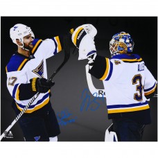 Jake Allen & Alex Pietrangelo St. Louis Blues Autographed Fanatics Authentic 16 x 20 Spotlight Photograph with Petro Inscription