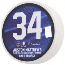Шайба Auston Matthews Toronto Maple Leafs Autographed Fanatics Authentic Printed - Limited Edition of 134