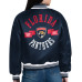 Женская рубашка Florida Panthers Starter Navy Printed Round Team Logo Satin Varsity Jacket