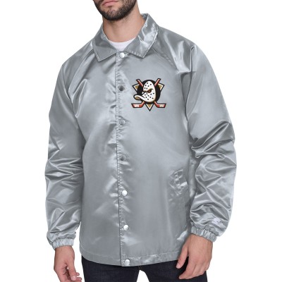 Бомбер Anaheim Ducks Starter Gray Printed Logo Coaches