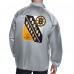 Бомбер Boston Bruins Starter Gray Printed Logo Coaches