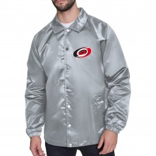 Куртка на кнопках Carolina Hurricanes Starter Gray Printed Logo Coaches