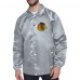Бомбер Chicago Blackhawks Starter Printed Logo Coaches - Gray