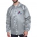 Colorado Avalanche Starter Gray Printed Logo Coaches Full-Snap Jacket