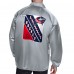 Бомбер Columbus Blue Jackets Starter Printed Logo Coaches - Gray