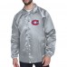 Montreal Canadiens Starter Gray Printed Logo Coaches Full-Snap Jacket