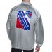 New York Rangers Starter Gray Printed Logo Coaches Full-Snap Jacket