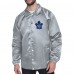 Куртка на кнопках Toronto Maple Leafs Starter Gray Printed Logo Coaches