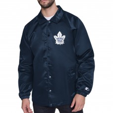 Куртка на кнопках Toronto Maple Leafs Starter Navy Printed Logo Coaches