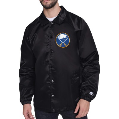 Куртка Buffalo Sabres Starter Black Shield Team Logo Printed graphic Coaches