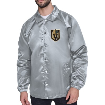 Куртка на кнопках Vegas Golden Knights Starter Gray Printed Logo Coaches