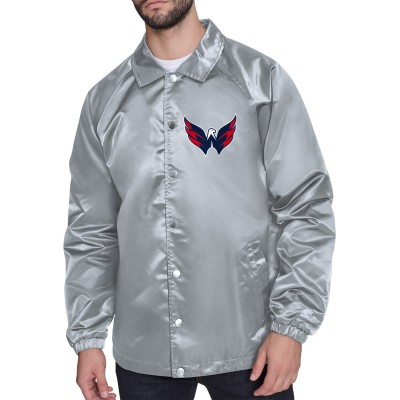 Бомбер Washington Capitals Starter Printed Logo Coaches - Gray
