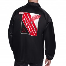 Бомбер Detroit Red Wings Starter Printed Logo Coaches - Black