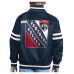 Подростковая Florida Panthers Starter Navy Starter Printed Logo Satin Varsity Full-Snap Jacket