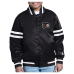 Подростковая Philadelphia Flyers Starter Black Starter Printed Logo Satin Varsity Full-Snap Jacket