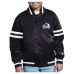 Подростковая Colorado Avalanche Starter Black Starter Printed Logo Satin Varsity Full-Snap Jacket Подростковая Colorado Avalanche Starter Black Starter Printed Logo Satin Varsity Full-Snap Jacket