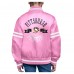 Куртка на кнопках Подростковая Pittsburgh Penguins Starter Pink Printed Logo Satin Varsity