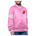 Детская джерси New Devils Starter Pink Printed Logo Satin Varsity Full-Snap Jacket