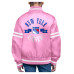 Детская рубашка New York Rangers Starter Pink Printed Logo Satin Varsity Jacket