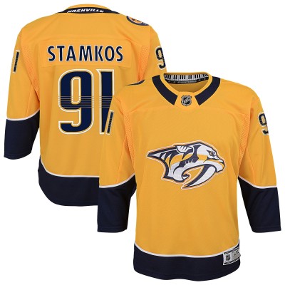 Подростковая Nashville Predators Steven Stamkos Gold Home Premier Player Jersey