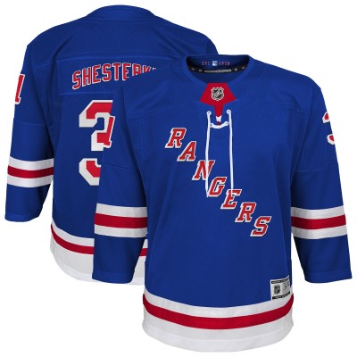 Подростковая New York Rangers Igor Shesterkin Blue Home Premier Player Jersey