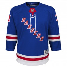 Подростковая New York Rangers Igor Shesterkin Blue Home Premier Player Jersey
