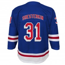Подростковая New York Rangers Igor Shesterkin Blue Home Premier Player Jersey