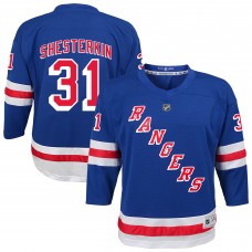 Подростковая New York Rangers Igor Shesterkin Blue Home Replica Player Jersey