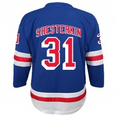 Подростковая New York Rangers Igor Shesterkin Blue Home Replica Player Jersey