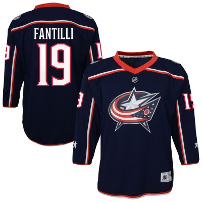 Подростковая Columbus Blue Jackets Adam Fantilli Outerstuff Blue Alternate Replica Player Jersey