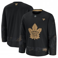 Джерси Toronto Maple Leafs Fanatics Black 2024 Military Appreciation Practice