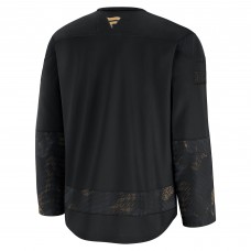 Джерси Vegas Golden Knights Fanatics Black 2024 Military Appreciation Practice