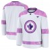 Игровая джерси Winnipeg Jets Fanatics 2024 Hockey Fights Cancer Practice - White