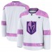 Джерси Vegas Golden Knights Fanatics White 2024 Hockey Fights Cancer Practice