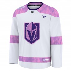 Джерси Vegas Golden Knights Fanatics White 2024 Hockey Fights Cancer Practice