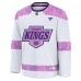Джерси Los Angeles Kings Fanatics White 2024 Hockey Fights Cancer Practice