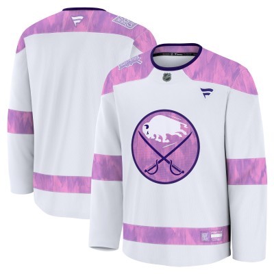 Игровая джерси Buffalo Sabres Fanatics White 2024 Hockey Fights Cancer Practice
