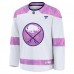 Игровая джерси Buffalo Sabres Fanatics White 2024 Hockey Fights Cancer Practice
