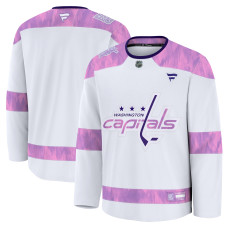 Джерси Washington Capitals Fanatics White 2024 Hockey Fights Cancer Practice