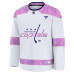 Джерси Washington Capitals Fanatics White 2024 Hockey Fights Cancer Practice
