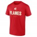 Calgary Flames Red Personalized Name & Number Midfielder T-Shirt