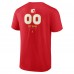Calgary Flames Red Personalized Name & Number Midfielder T-Shirt